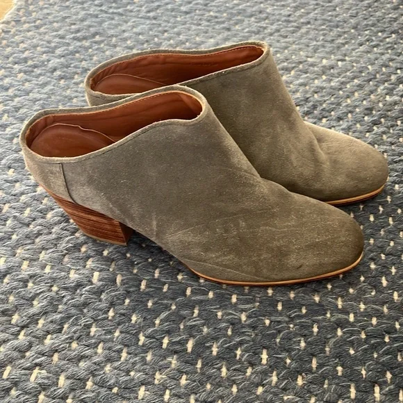 Rachel Comey Grey Suede Heeled Mule - Picture 1 of 5